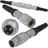 Быстроразъемный разъем Push-Pull вилка-розетка RUICHI SY1311/P-3P. двухтактный. IP67. 3 контакта. 250 В. 3.5 А. -55…+85 °С. 5 - 35 H SY1311/P-3P
