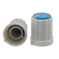 Ручка приборная RUICHI RR4853 (6 мм круг синий). на вал с зубцами