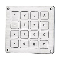 Клавиатура цифровая антивандальная RUICHI RPA20-16-TM. pin